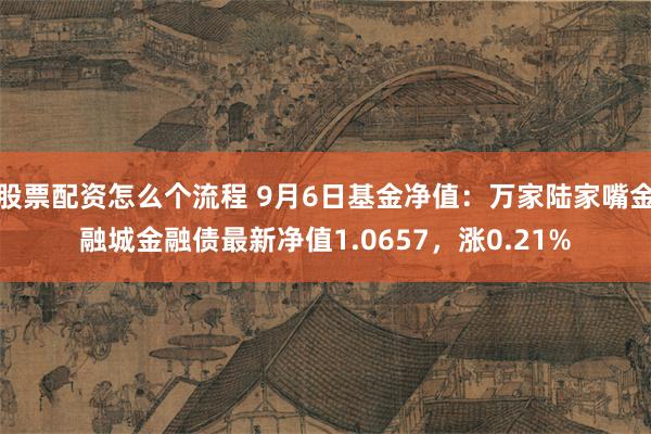 股票配资怎么个流程 9月6日基金净值：万家陆家嘴金融城金融债最新净值1.0657，涨0.21%