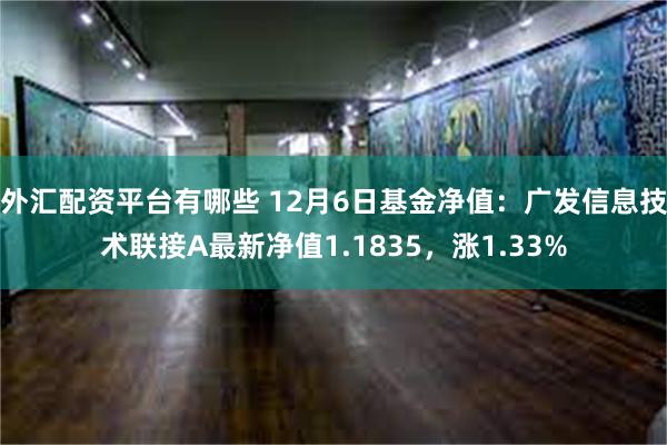 外汇配资平台有哪些 12月6日基金净值：广发信息技术联接A最新净值1.1835，涨1.33%